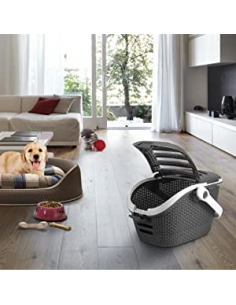 CAGE DE TRANSPORT MOCHA + L GRIS 2
