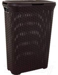 STYLE CORBEILLE A LINGE REC + 40L MARRON