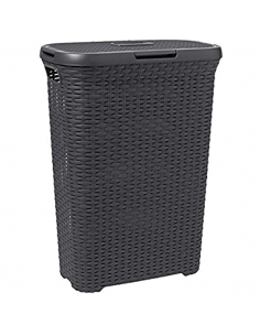 STYLE CORBEIILE A LINGE REC + CV 40L GRIS