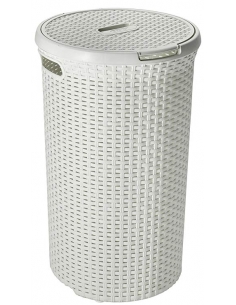 STYLE CORBEILLE A LINGE ROND 48L + CV BL