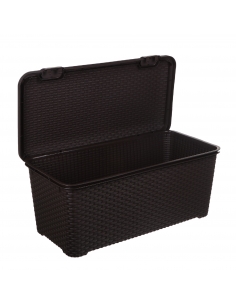 RATTAN STYLE TRUNK 72L MARRON 2