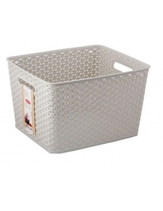 MY STYLE CORBEILLE L 36 X 30 X H22 BLANCHE