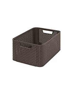STYLE CORBEILLE 29 * 29 * H13 MARRON