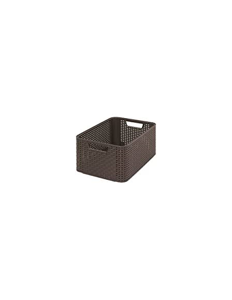 STYLE CORBEILLE 29 * 29 * H13 MARRON