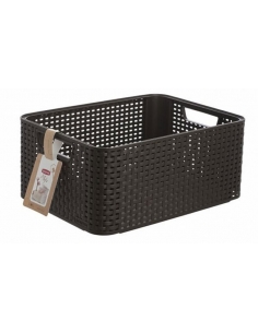 STYLE CORBEILLE 39 * 29 * H17 MARRON