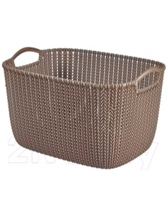 KNIT CORBEILLE 19L RECT L MARRON