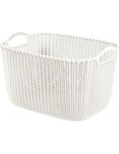 KNIT CORBEILLE 19 L RECT BLANCHE