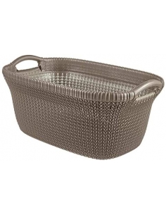KNIT CORBEILLE BASKET 40 L MARRON