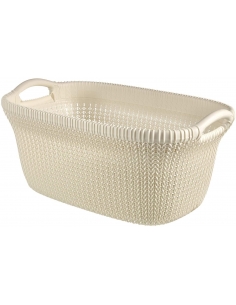 KNITTING CORBEILLE BASKET 40L BLANCHE