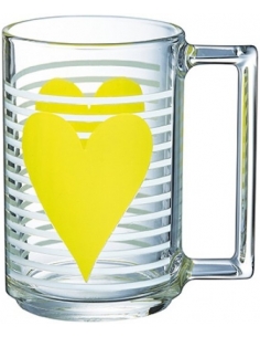 MON COEUR MUG 32 JAUNE