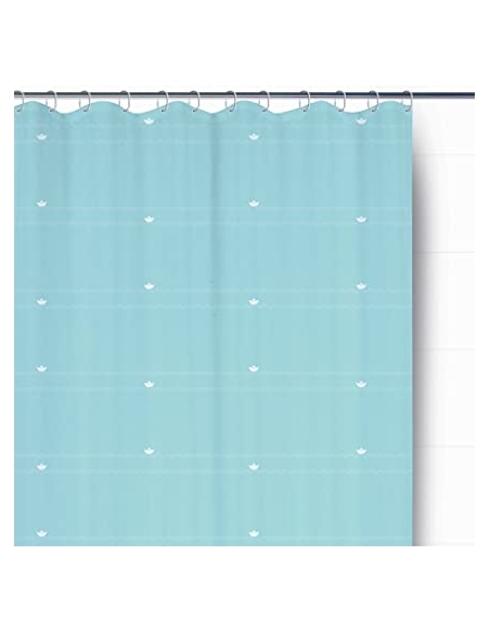 RIDEAU SALLE DE BAIN 180X200CM IMPERMEABLE BLEU