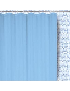 RIDEAU SALLE DE BAIN 180X200CM PEVA BLEU