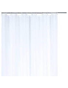 RIDEAU SALLE DE BAIN 180X200CM PEVA BLANC 2