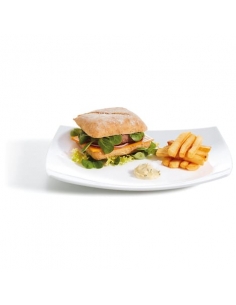 QUADRATO BL  PLAT RECTANGULAIRE 35