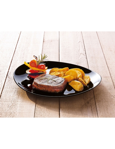FRIENDS TIME ASSIETTE A STEAK NOIR