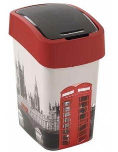 PACIFIC FLIP POUBELLE LONDON 25L ROUGE-GRIS