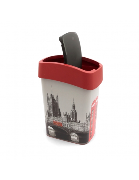 PACIFIC FLIP POUBELLE LONDON 25L ROUGE-GRIS