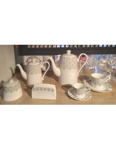 SERVICE A CAFE 28PCS ARGENT DORE