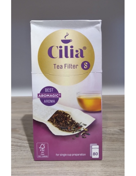 PAPIER FILTRE A THE  CILIA S 80PCS