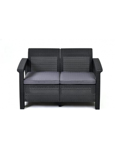 CORFU LOVE SEAT GRIS 1PCS