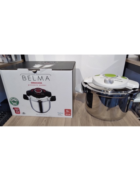 BELMA INNOCOOK 5 LT COCOTTE  BLANC /VERT