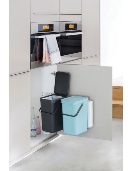POUBELLE DOUBLE DE CUISINE SORT & GO 2 X12L MT/JN