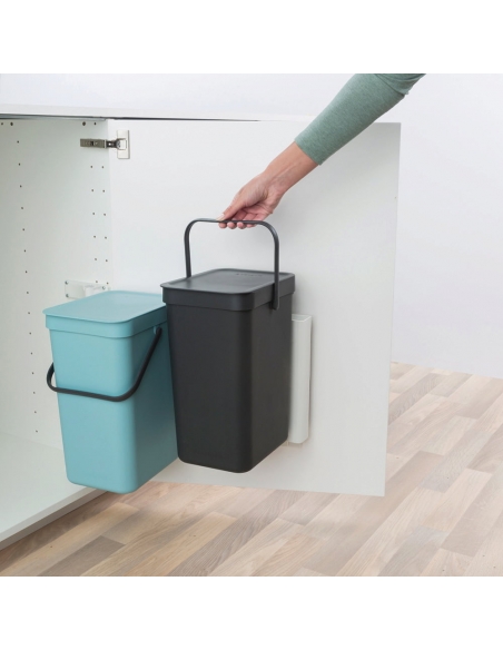 POUBELLE DOUBLE DE CUISINE SORT & GO 2 X12L MT/JN