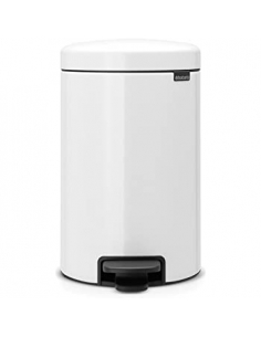 NEWICON POUBELLE A PEDALE 12L BLANCHE
