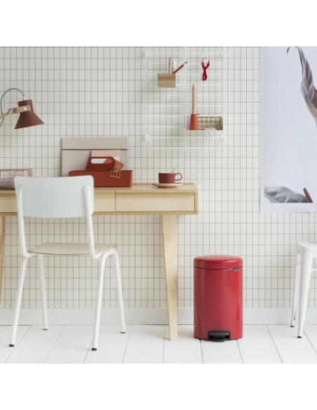 NEWICON POUBELLE A PEDALE 12L PASSION RED