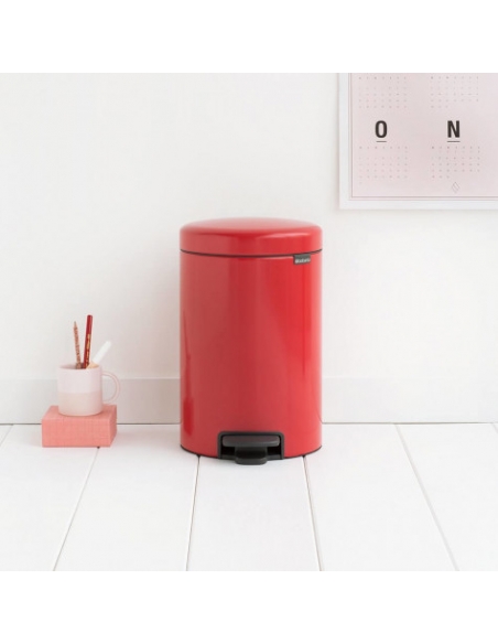 NEWICON POUBELLE A PEDALE 12L PASSION RED