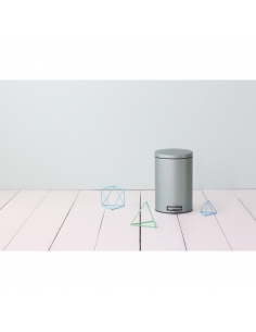 SILENT POUBELLE A PEDALE 12L METALIC MINT 2
