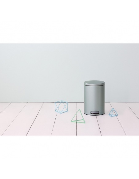 SILENT POUBELLE A PEDALE 12L METALIC MINT
