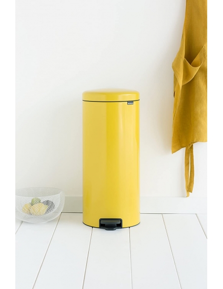 NEWICON POUBELLE A PEDALE 30L DAISY YELLOW