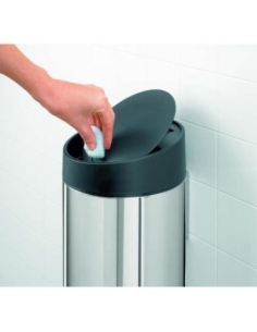 POUBELLE SLIDE 5L BRILIANT STEEL 2