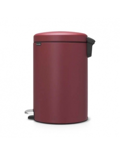 NEWICON POUBELLE A PEDALE 20L mineral windsor red 2