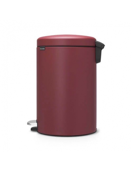 NEWICON POUBELLE A PEDALE 20L mineral windsor red