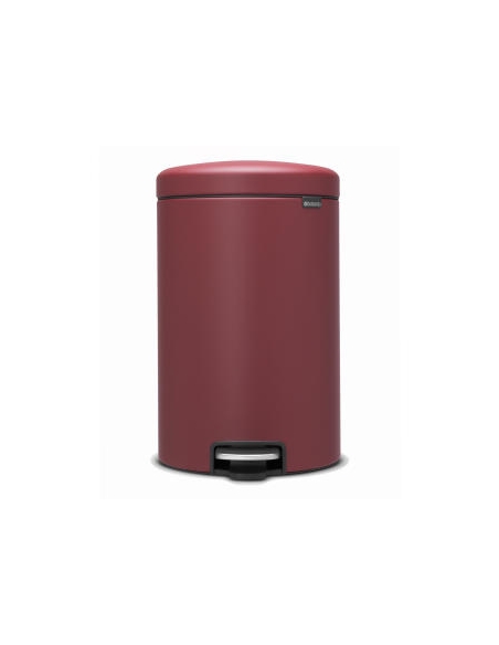 NEWICON POUBELLE A PEDALE 20L mineral windsor red