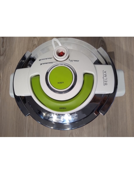 BELMA INNOCOOK 10 LT COCOTTE BLANC/VERT