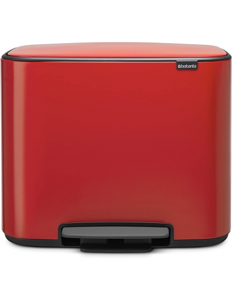 BO PEDAL BIN POUBELLE 11+23litre PASSION RED