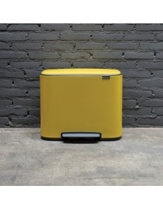 BO PEDAL BIN POUBELLE 11+23litre DAISY YELLOW 2