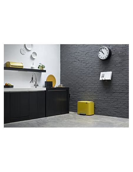BO PEDAL BIN POUBELLE 11+23litre DAISY YELLOW