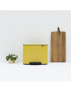 BO POUBELLE A PEDALE 36L DAISY YELLOW 2