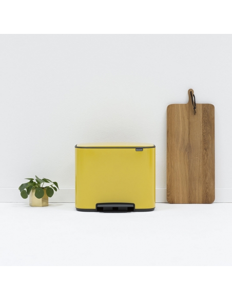 BO POUBELLE A PEDALE 36L DAISY YELLOW