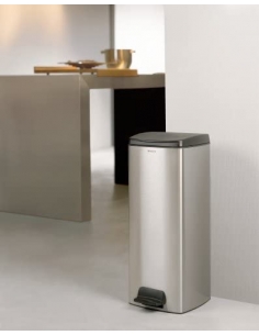 POUBELLE SILENT RECT  25L  BRILIANT STEEL 2