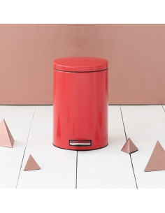 SILENT  POUBELLE A PEDALE 20L PASSION RED
