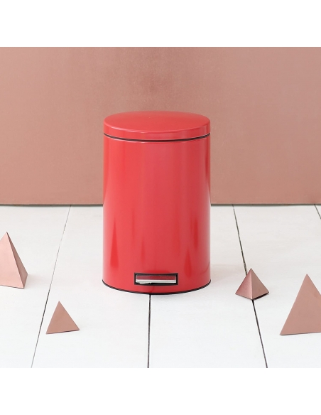 SILENT  POUBELLE A PEDALE 20L PASSION RED