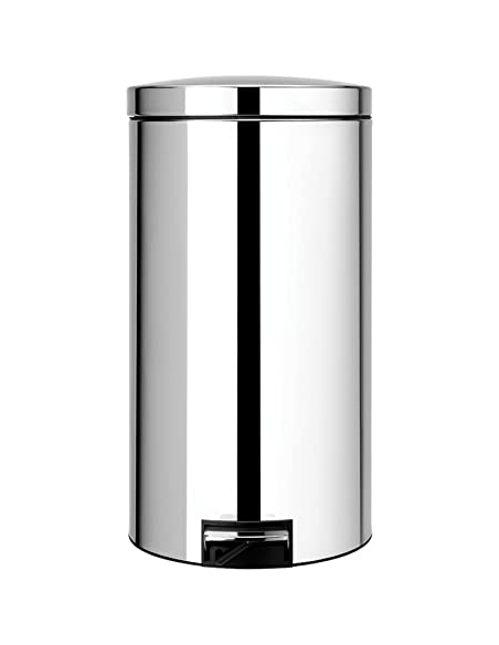 SILENT POUBELLE A PEDALE 45L Brilliant steel